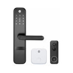 Load image into Gallery viewer, Yale Zuri Smart Lock (Black) with Smart video door bell