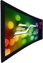Load image into Gallery viewer, Elite Screens CURVE92WH1 - 92 Inches Lunette 2 Curved Frame4K/8K UHD Fixed Frame Home Theatre Curved Projection Screen