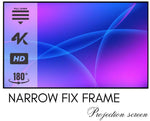Load image into Gallery viewer, Elcor, Silver3D Narrow Fixed frame screen 150-inch Diagonal In 16:9 Aspect Ratio, 3D/4K technology