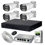 Load image into Gallery viewer, 4 MP COLORVU WITH AUDIO IP CAMERA SET WITH 4 CHN NVR