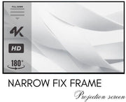 Elcor, Silver3D Narrow Fix frame screen 100-inch Diagonal In 16:10 Aspect Ratio, 3D/4K technology ELITE SCREEN