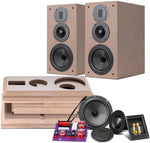 Load image into Gallery viewer, HiVi-Swans DIY 3 Way Passive Bookshelf Speakers Pair HIVI