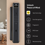 Load image into Gallery viewer, Yale Luna Pro+ Smart Lock with Face scan technology, Fingerprint, PIN, RFID and Manual Key (Bluetooth Module and Wifi Bridge Included) Yale
