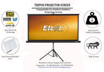Load image into Gallery viewer, Elcor 4ft By 6ft 84 Inch tripod Projector Screens