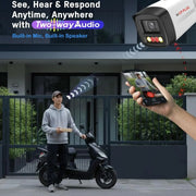 CP Plus 4MP Dual Light Bullet IP Camera | Built-in Mic & Speaker | STQC | CP-UNC-TA41L3B-D-LQ