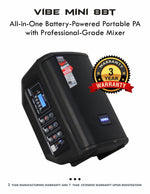 Load image into Gallery viewer, Hawk VIBE MINI 8BT 1800 Watts portable pa system