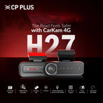 Load image into Gallery viewer, CP PLUS 4G Dashcam for Car with Full HD Front Camera & Live GPS Tracking | H.265 Recording | G-Sensor | Parking Mode | CP-H27