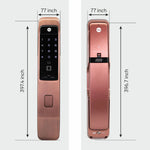 Load image into Gallery viewer, Yale YMI 70 RB - A Series, Push Pull Smart Lock, Red Bronze (Bluetooth Module and Wifi Bridge Included) Yale