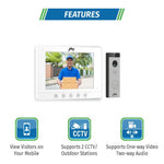 Load image into Gallery viewer, Godrej VDP SeeThru 7 Pro White Video Door Phone Godrej