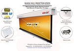 Load image into Gallery viewer, Elcor Manual Wall Spring Action 4k Full Hd Projector Screen