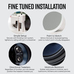 Load image into Gallery viewer, Polk Audio Rc6s Ceiling Stereo Speaker Perfect Match For Indoor/outdoor Placement Bath, Kitchen,covered Porches(each) Polk Audio