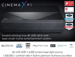 Load image into Gallery viewer, Optoma Cinemax P1 ultra Short throw 4k Laser Home Cinema Projector Optoma