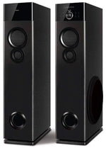 Load image into Gallery viewer, Philips Audio Spa9125 2.0ch 130w Multimedia tower Speakers Pair Philips