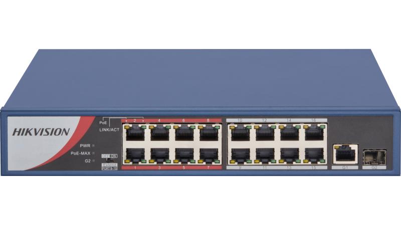 HIKVISION 16 Port PoE Switch (DS-3E0318P-E/M)