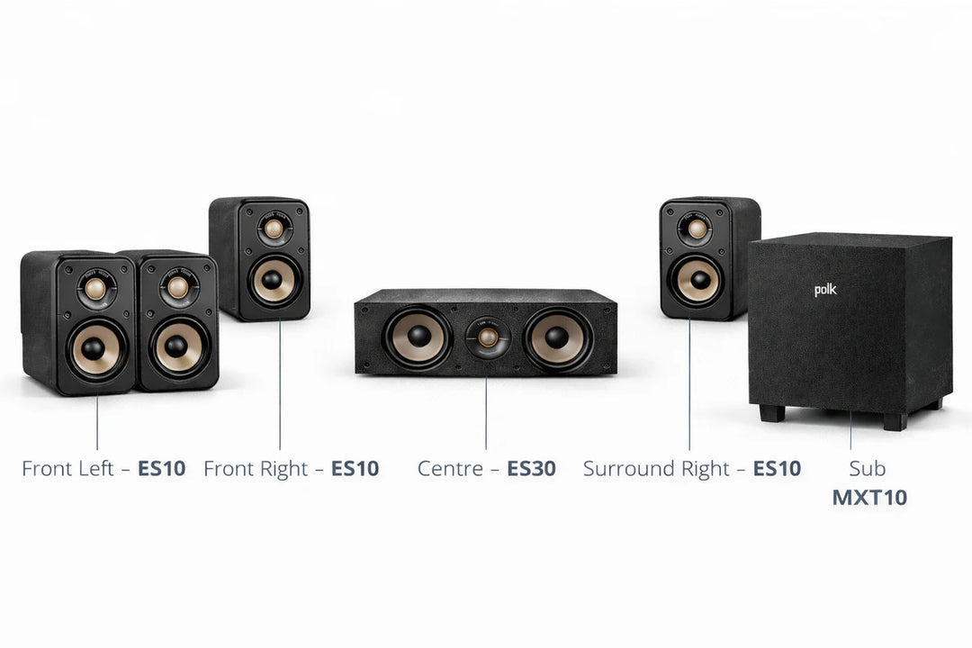 Polk Audio E-10 – 5.1 Home Theatre Speaker Package