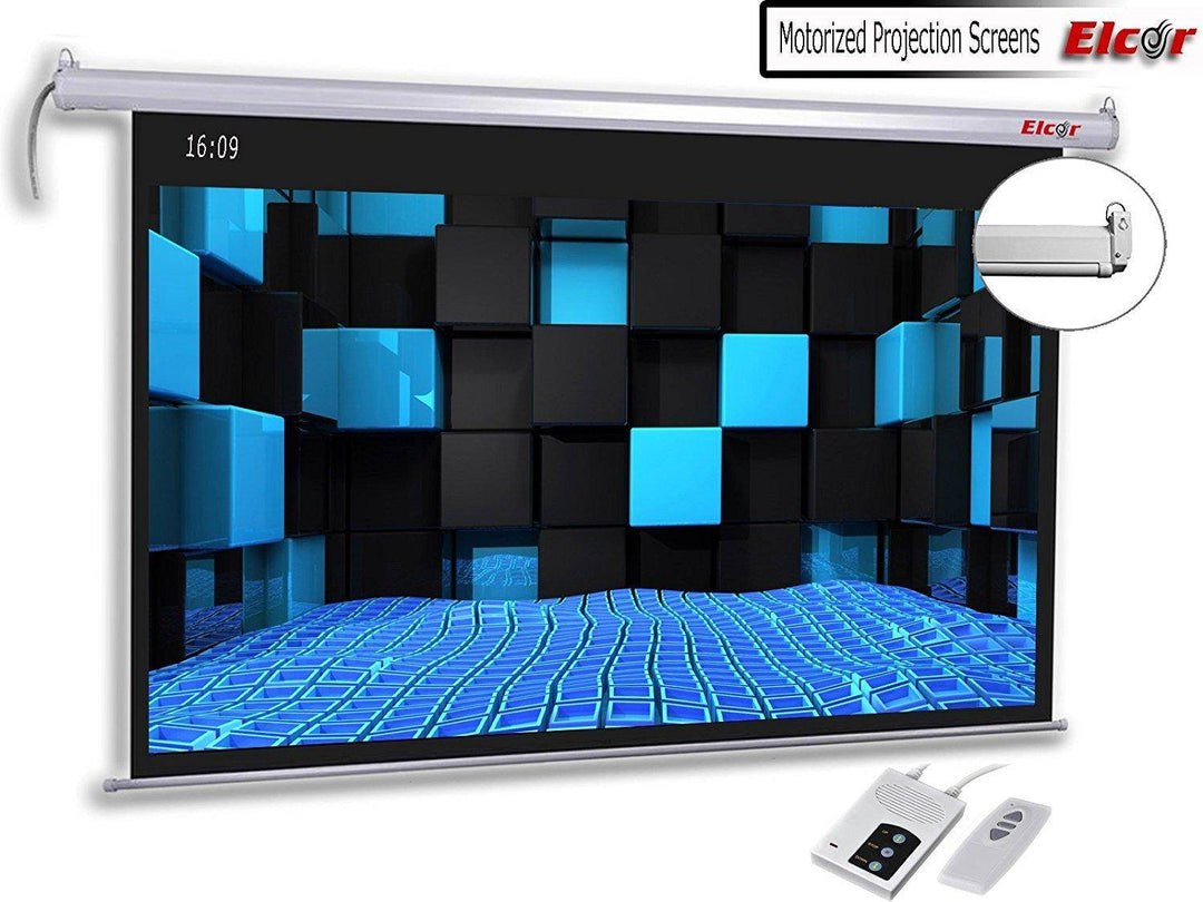Elcor Premium 9ft By 5ft 119 Inch Diagonal Motorised Projection Screen
