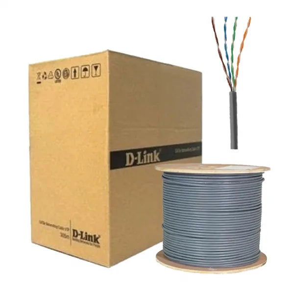 D-Link CAT6 UTP Pure Copper 100mtrs Cable