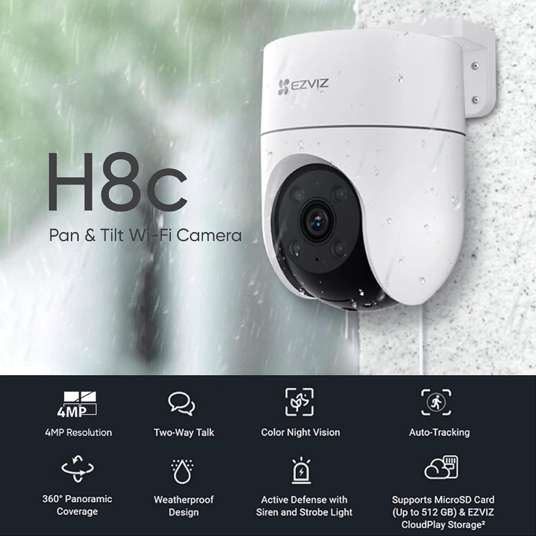 EZVIZ by Hikvision | 4MP Outdoor Pan/Tilt Wi-Fi Camera