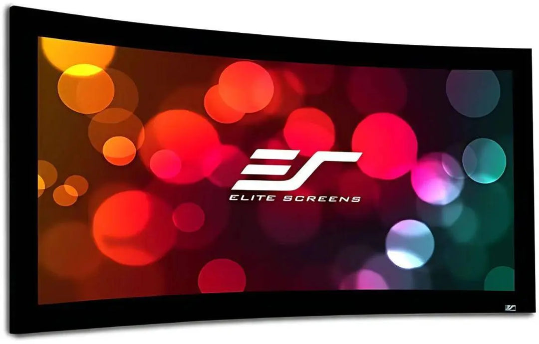 Elite Screens CURVE165WH1 Lunette Series - 165 Inches CineWhite Curve Fixed Frame Projection Screen ELITE SCREEN