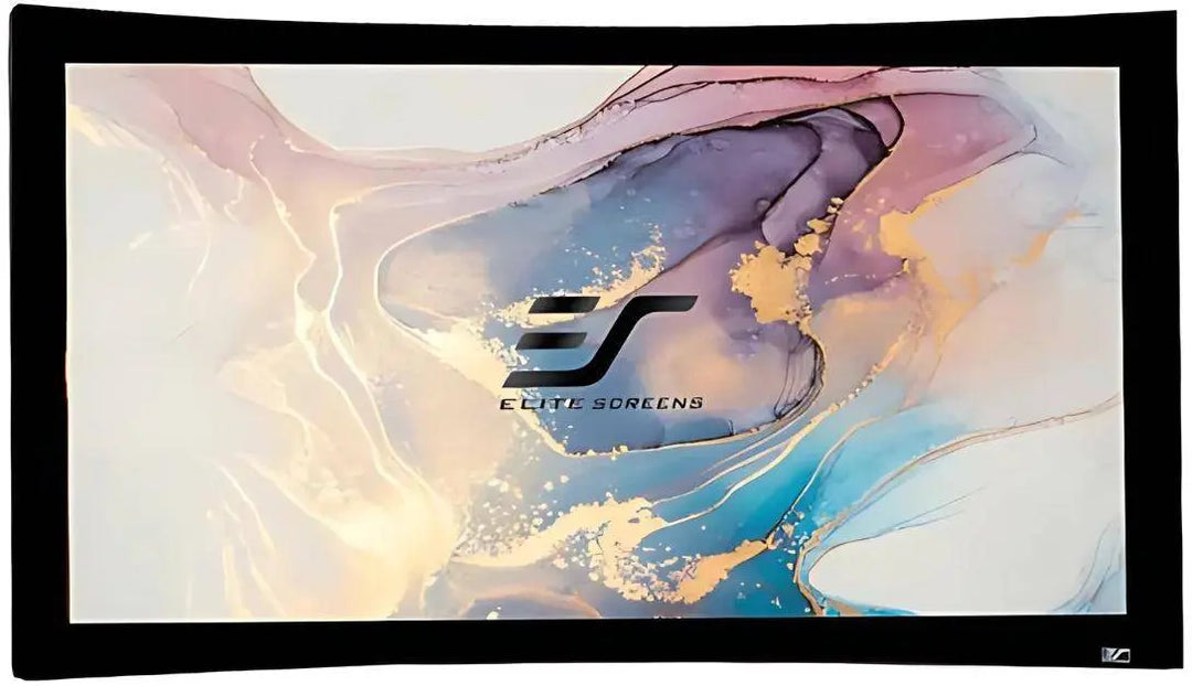 Elite Screens CURVE150WH1 Lunette Series - 150 Inches CineWhite Curve Fixed Frame Projection Screen ELITE SCREEN