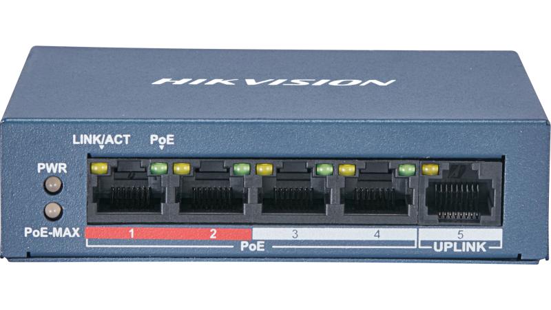 HIKVISION 4 Port PoE Switch (DS-3E0105P-E/M)
