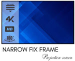 Load image into Gallery viewer, ELCOR, ezCinema Acoustically Fix frame projector screen 100-inch Diagonal In 16:9 Ratio, UHD/3D/4K Technology
