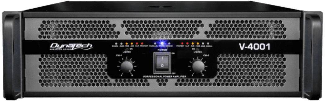 Dynatech V4001 2X2000W RMS @ 2 Ohm Class H Amplifier