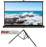 Load image into Gallery viewer, ELCOR lite series Tripod/portable projector screen, 92- Inches Diagonal in 16:09 Wide format, 4ft. Height x 7ft. width, UltraHD,3D, 4k technology

