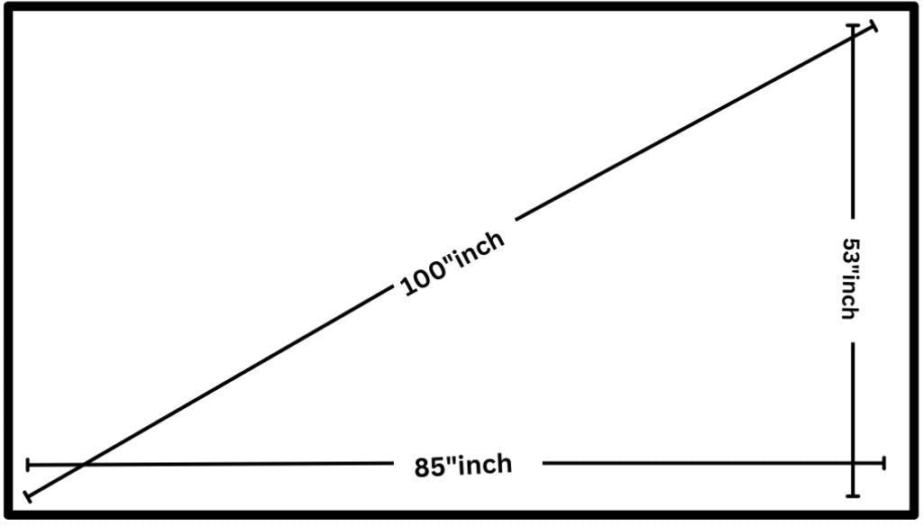 ELCOR, ezCinema Acoustically Transparent Fix frame screen 100-inch Diagonal In 16:10 Ratio, UHD/3D/4K Technology