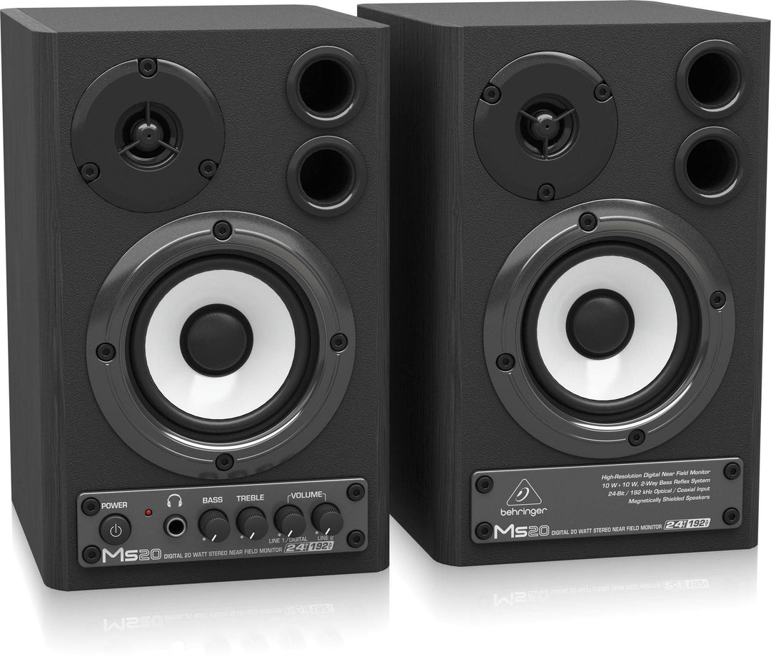 Behringer Ms20 Powered Monitor Speaker System With Built-in 2 X 10-watt Powerful Amplifiers