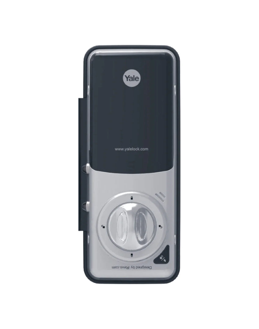 YALE YDG 413 GL Biometric Smart Glass Door Lock, Mirror Finish