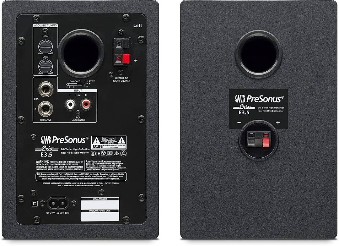 Presonus Eris E3.5 Near Field Studio Monitor Speaker (pair)