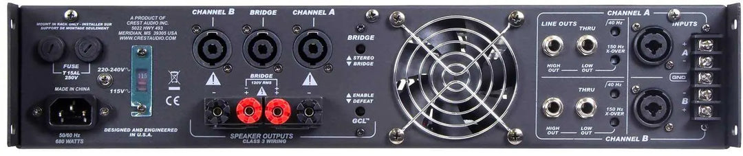 Crest CPX™ 2 Professional Touring & Install Power Amplifier Crest Audio