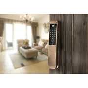 Yale YMI 70 CG - A Series Push Pull Smart Lock, Red Gold