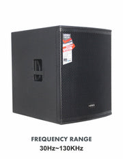 Hawk VIBE 118A 2600 Watts 18 inches Active Subwoofer