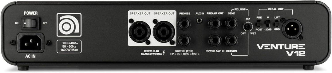 Ampeg Venture V12 1200-watt Bass Amp Head