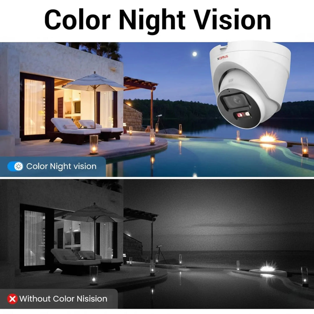CP Plus 4MP Dual Light Dome Indoor IP Camera | Dual Light Night Vision | STQC | Built-in Mic & Speaker | CP-UNC-DA41L3B-D-LQ