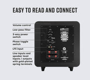 Polk Audio Psw111 Compact 300 Watt Subwoofer Speaker