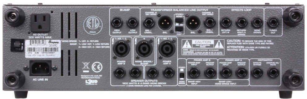 Ampeg SVT-4PRO 1200-Watt Tube Preamp Bass Head