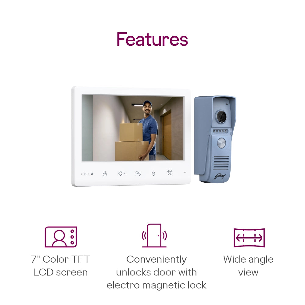 Godrej Seethru RE 7 NR Video Door Phone