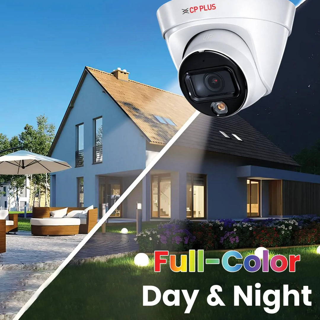 CP Plus 6MP Full Color IP Dome Camera (30m, PoE) | STQC | CP-UNC-DA61L3C-LQ