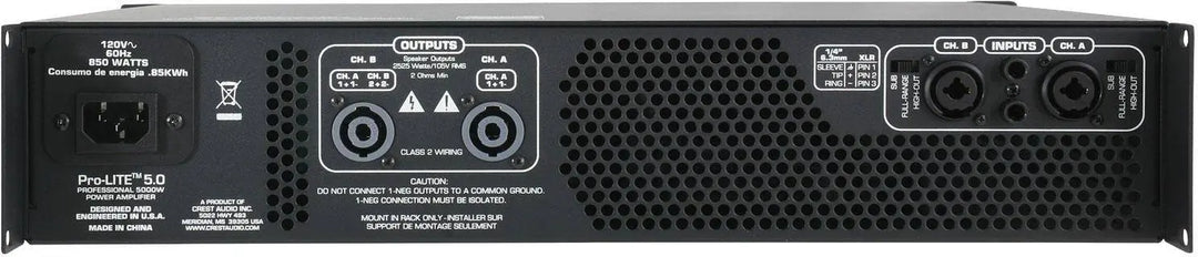 Crest Pro-LITE 5.0 Power Amplifier Crest Audio