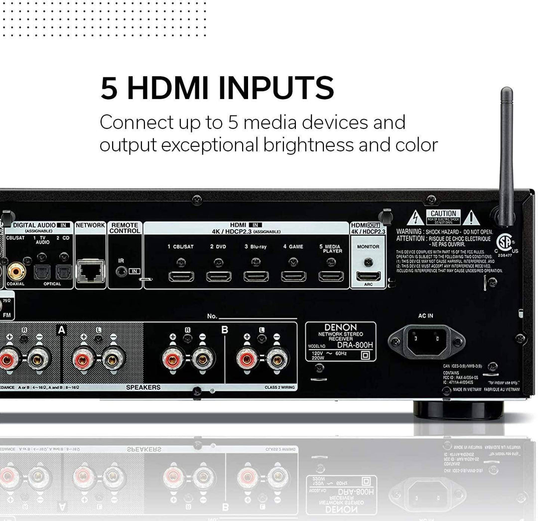 Denon Dra-800h 2-channel Stereo Network Receiver (hi-fi Amplification)
