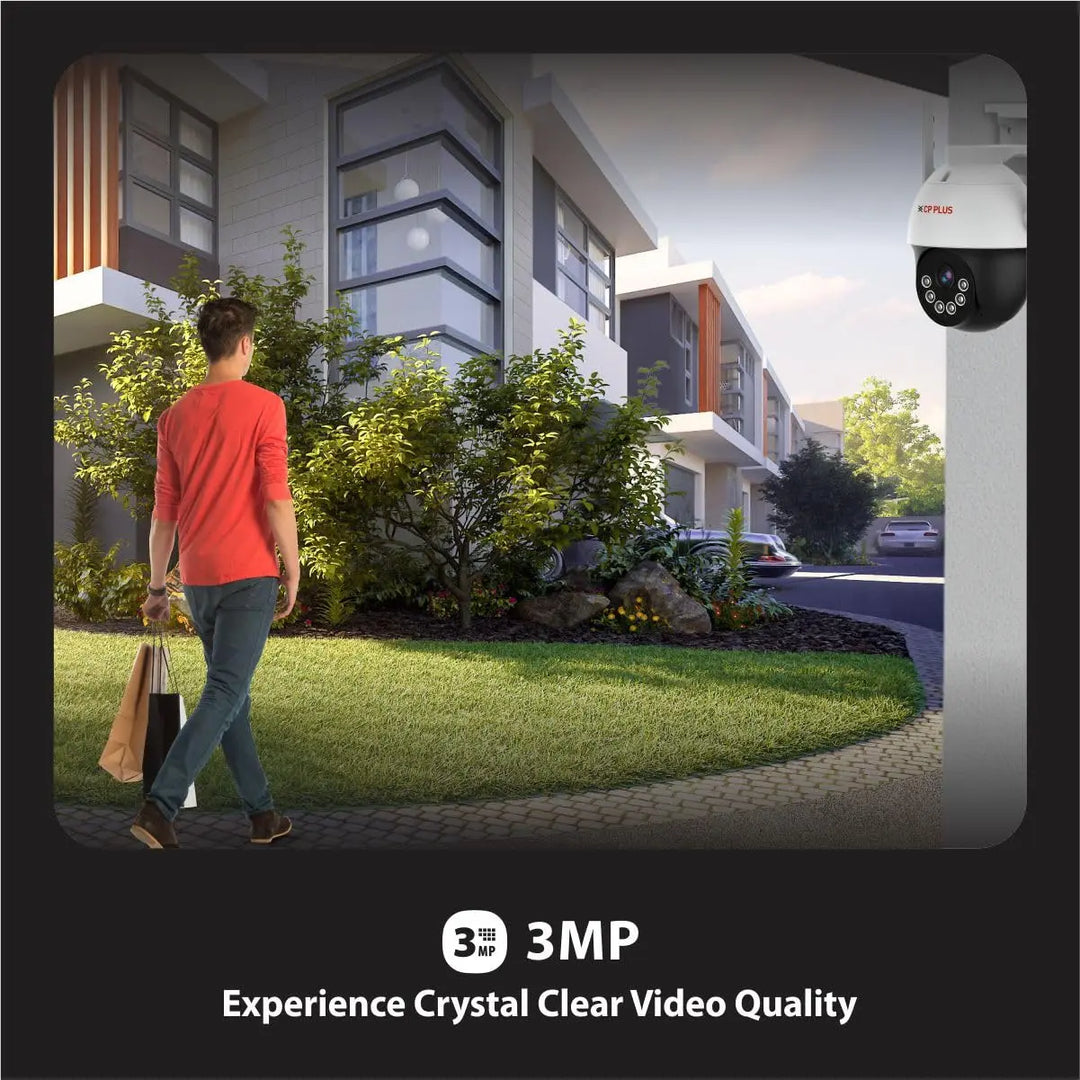 CP PLUS 3MP Outdoor CCTV Camera for Home | 4G SIM-Based Wireless Security Camera | EZ-S35T