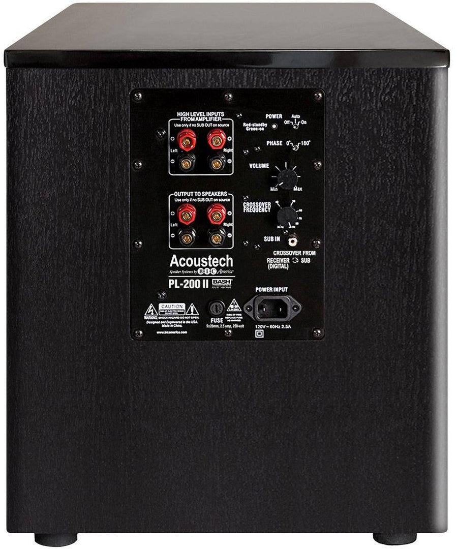 Bic America Acoustech Pl-200ii 1000w 12â€ Front-firing Powered Subwoofer