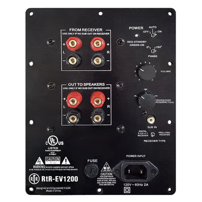 BIC America RTR Eviction Series EV1200 Powered Subwoofer