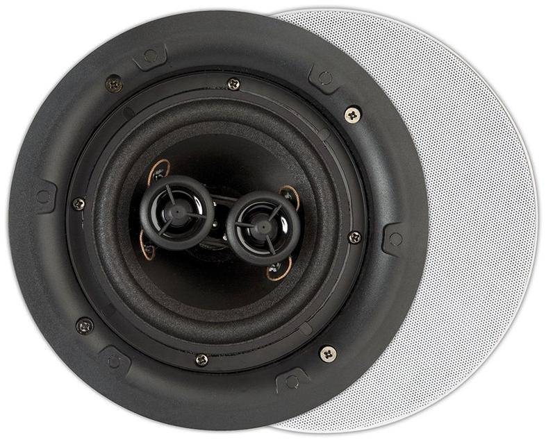Artsound FL550 Flat, Round, 10-100W 2-Way Inwall Stereo Loudspeaker
