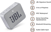 Jbl Go 2 Portable Bluetooth Waterproof Speaker With Mic Gray