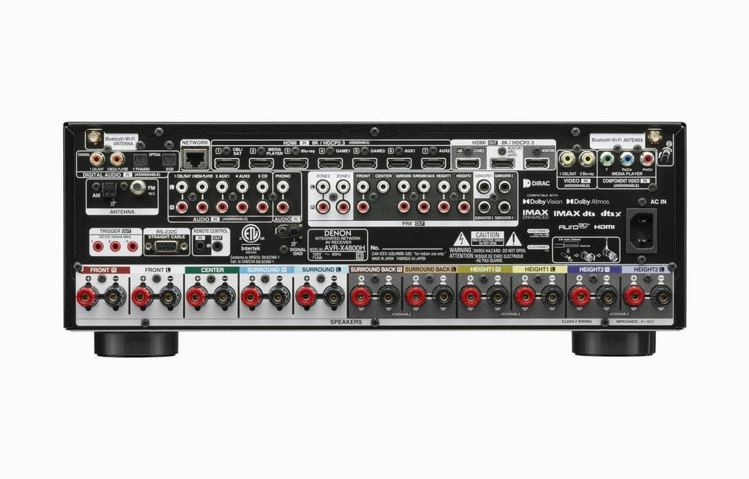 Denon Avc-x4800h 9.4 Channel 8k Av Receiver With 3d Audio Experience