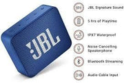 Jbl Go 2 Portable Bluetooth Waterproof Speaker With Mic Blue